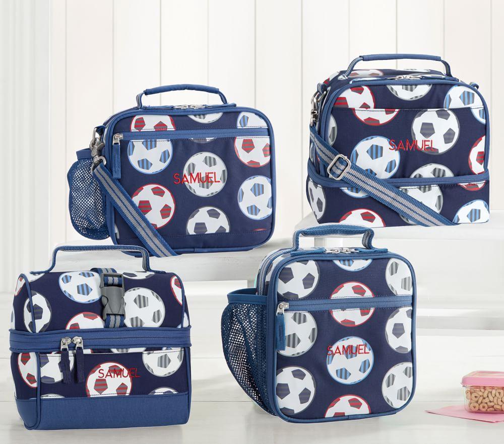 Mackenzie Navy Soccer Glow-in-the-dark Lunch Boxes